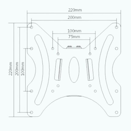 23-42″ Super Slim Fixed TV Bracket Wall Mount 30kg | LCD-203L