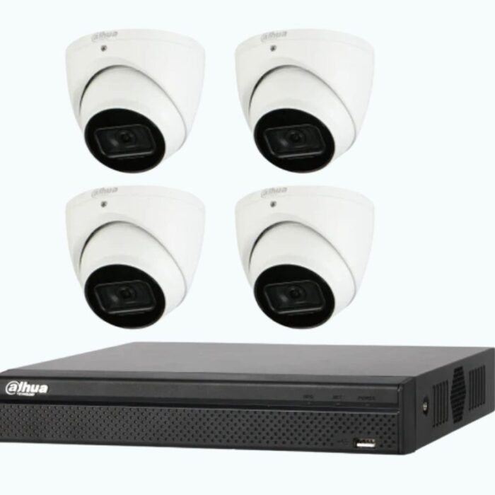 Dahua 5MP Starlight CCTV Kit – 4 Cameras + 4 Channel NVR