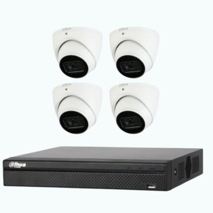 Dahua 6MP Starlight CCTV Kit – 4 Cameras + 4 Channel NVR