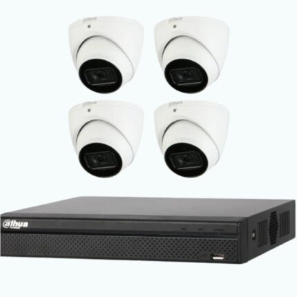 Dahua 8MP Starlight CCTV Kit – 4 Cameras + 4 Channel NVR