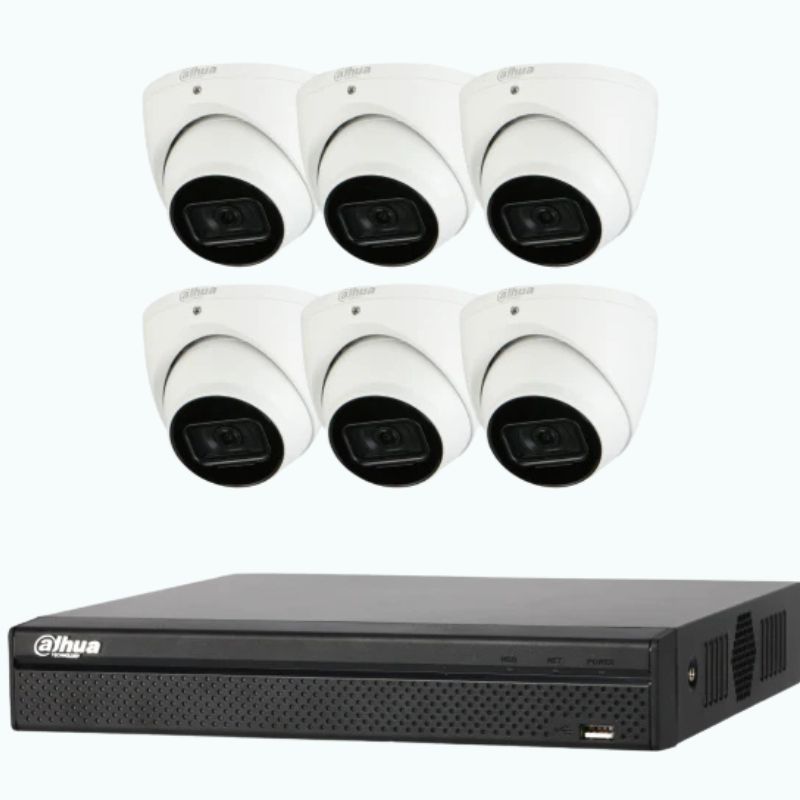 Dahua 8MP Starlight CCTV Kit – 6 Cameras + 8 Channel NVR