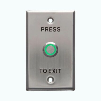 Large Illuminated Green Led-ST Flush Push button WEL1911