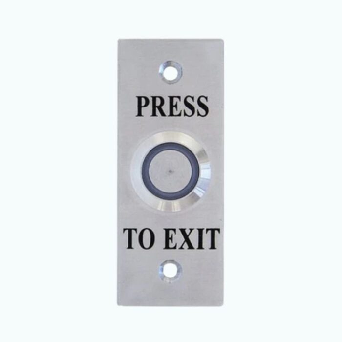 Small Illuminated Green LED Flush Button ST Plate-WES1911