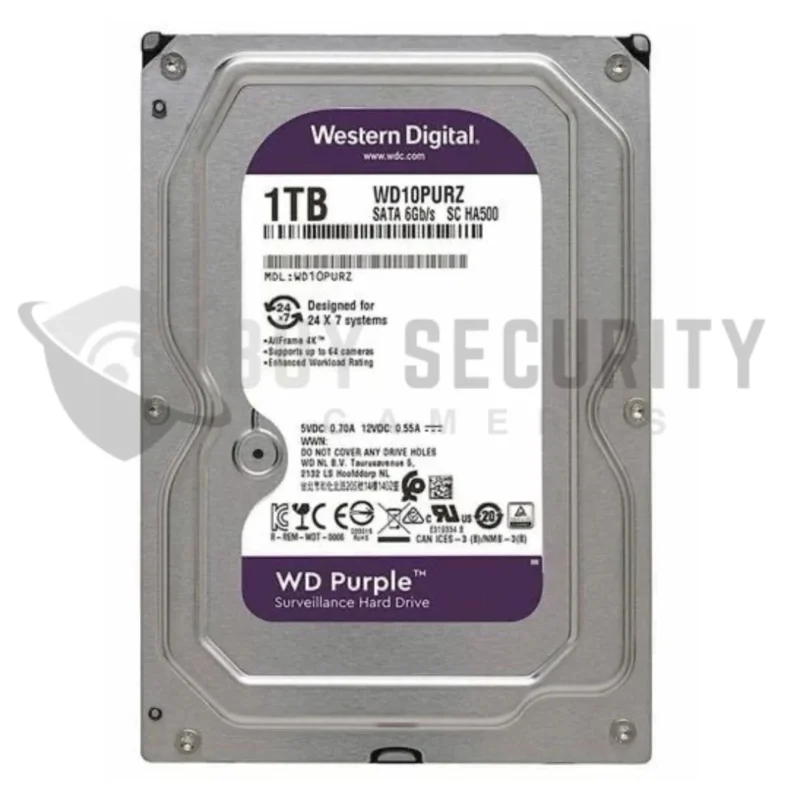 Hard Drive 1TB 3.5 SATA 64MB WD Purple
