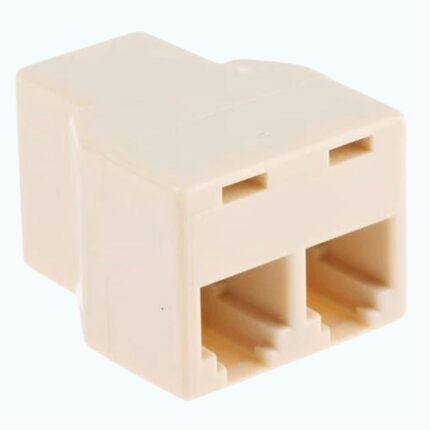 RJ45 Coupler 1 Female to 2 Female Ports Network Ethernet Cable Splitter