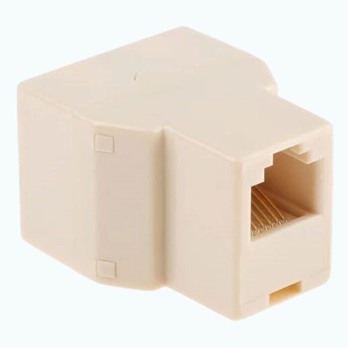 RJ45 Coupler 1 Female to 2 Female Ports Network Ethernet Cable Splitter