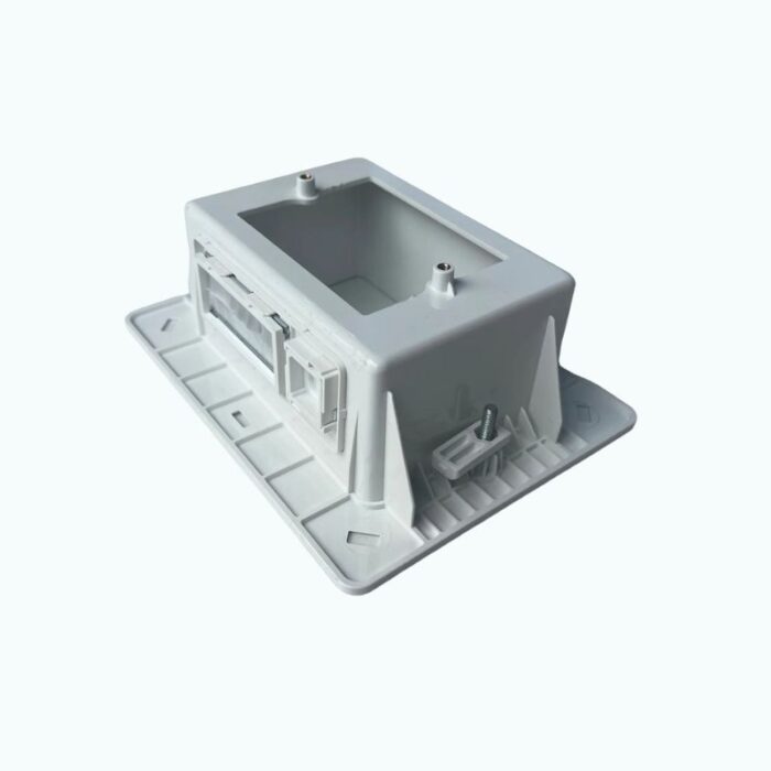 Recessed Wall Plate Box With Keystone + Brush Cover