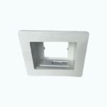 Recessed Wall Plate Box With Keystone + Brush Cover