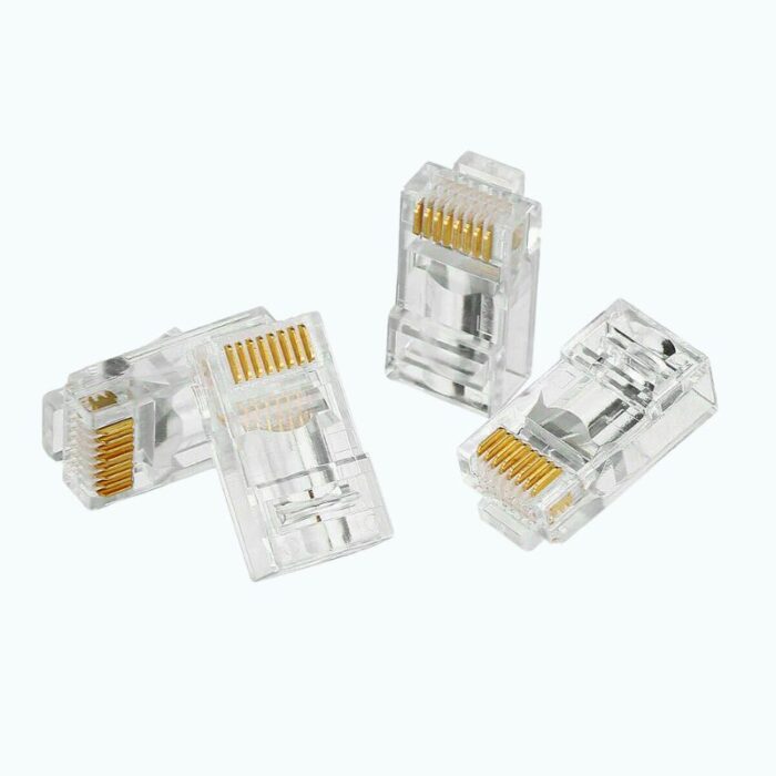 CAT5e RJ45 Connector Pass-Through Ethernet Cable | 100pcs