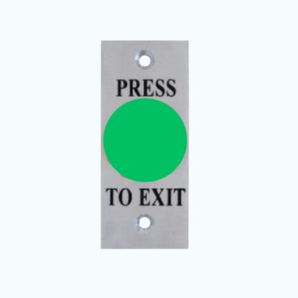 Small Illuminated Green LED Push Button ST Plate-WES1651