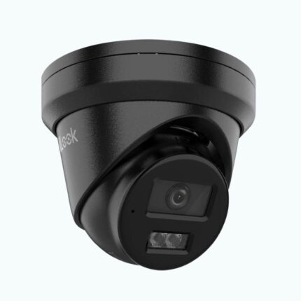 Hi-Look 6MP IPC-T262H-MU IntelliSense AI Fixed Turret Network Camera, Dual IR H.265, Mic, IP67, 2.8mm BLACK