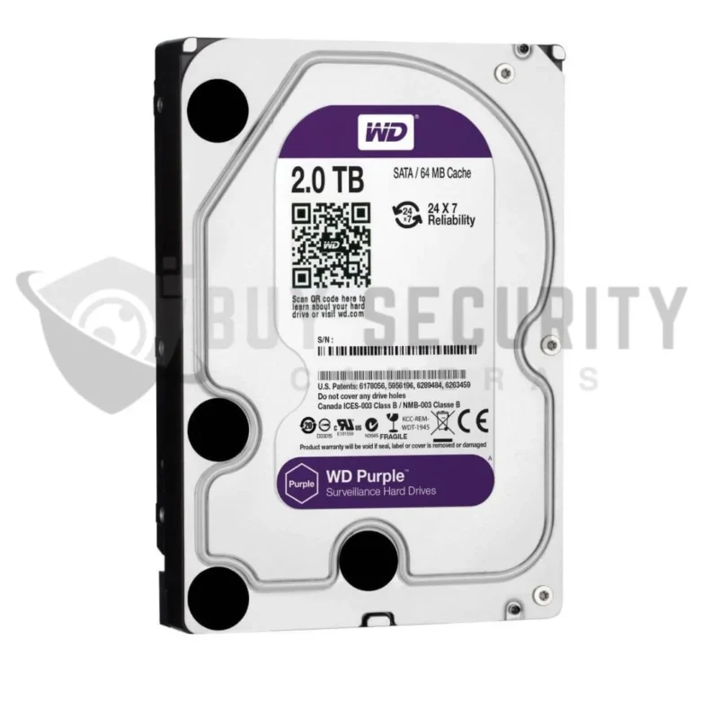 2TB HDD – WD Purple / Seagate Surveillance Hard Drive for DVRs & NVRs
