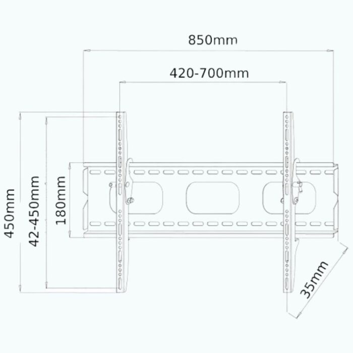 TV Wall Mount Bracket Tilt 42″-80″ | NPLB144XL