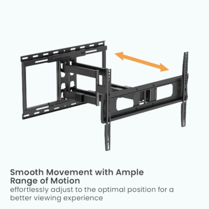 Heavy-Duty Full-Motion TV Wall Mount with Lateral Shift Wall Plate | 37”-86”