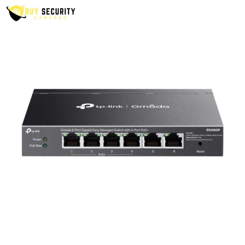 Omada 6-Port Gigabit Easy Managed Switch with 4-Port PoE+
