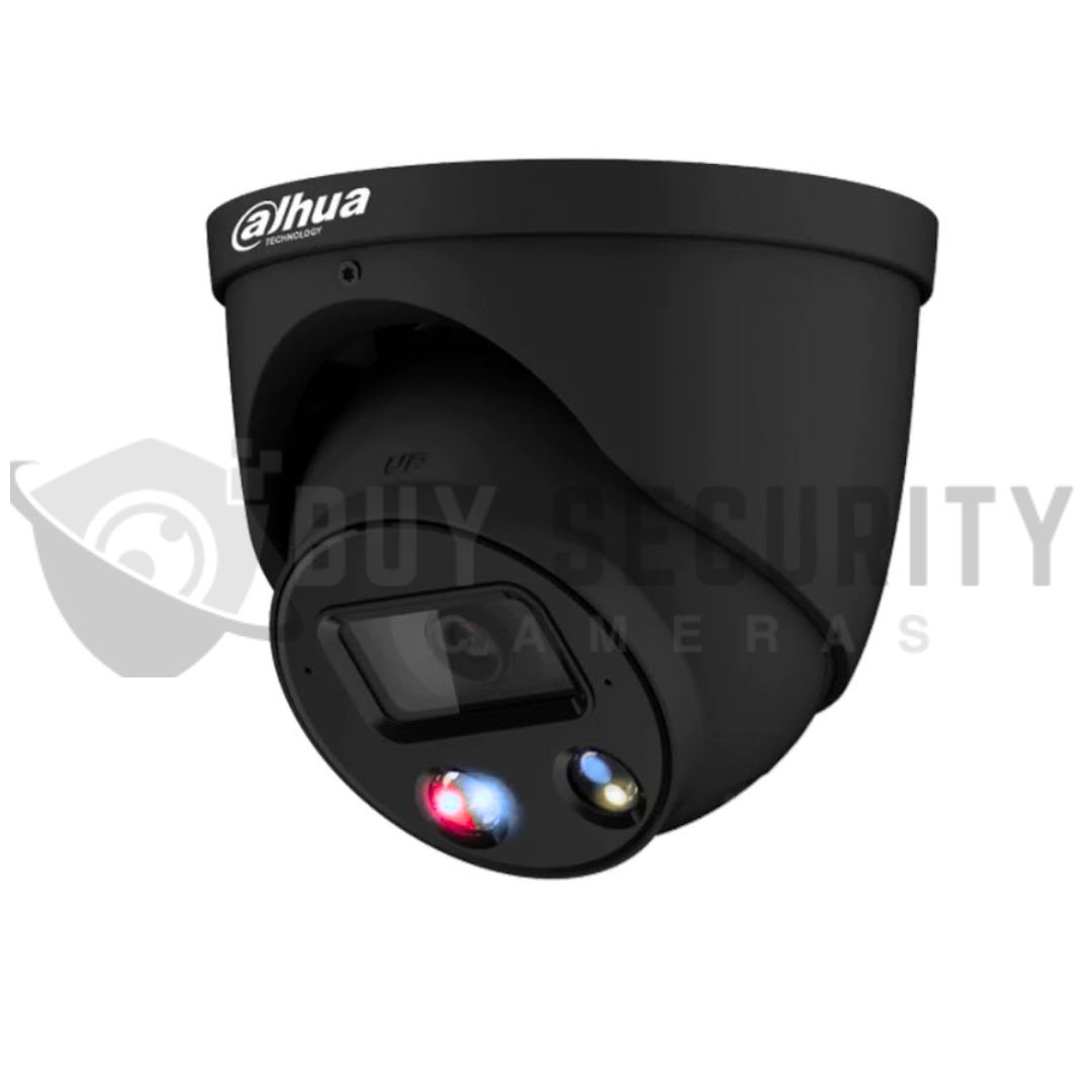 DAHUAT~1 Dahua TIOC 2.0 8MP AI Active Deterrence Full color IP Turret Black Camera