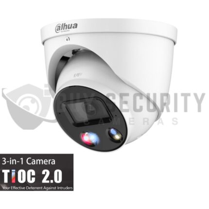 Dahua TIOC 2.0 8MP AI Active Deterrence Full color IP Turret Black Camera 2