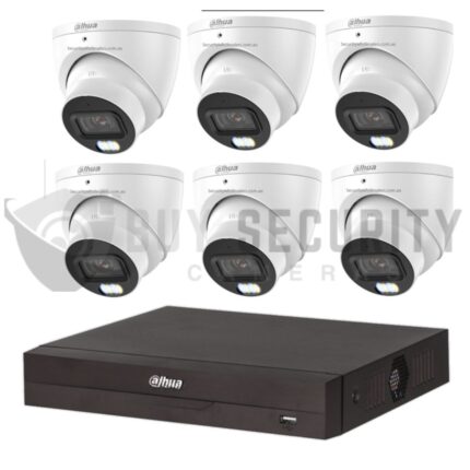Dahua WizColor CCTV 6x SMD 4.0 Turrets+8CH NVR Kit