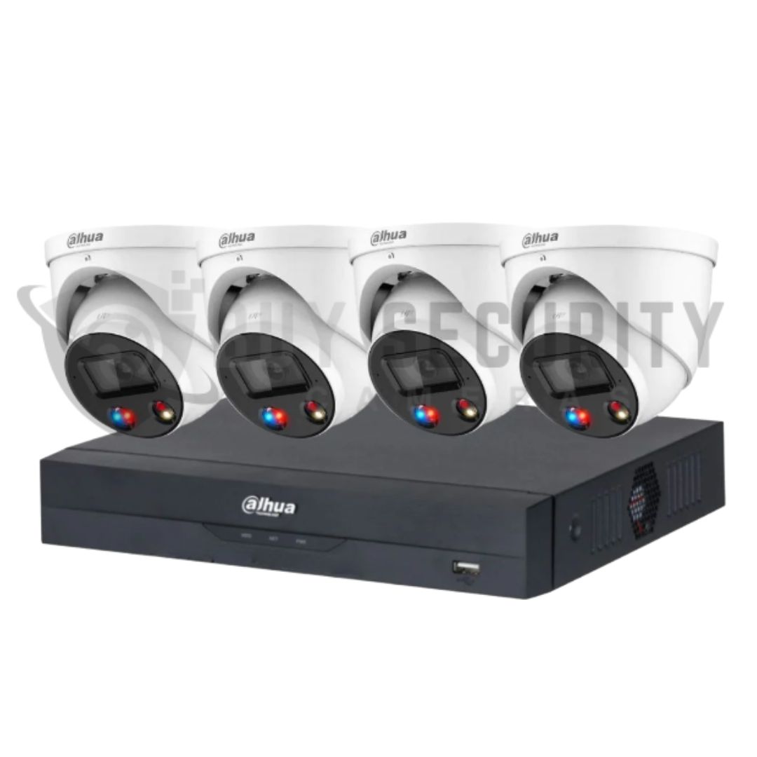 Dahua 4 x 6MP DH-IPC-HDW3649H-AS-PV-ANZ TIOC 2.0 with Wizsense Turret 4CH Kit Dahua 4 x 6MP DH-IPC-HDW3649H-AS-PV-ANZ TIOC 2.0 with Wizsense Turret 4CH Kit