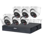 Dahua 6 x 8MP TIOC Active Deterrance Turret Kit with 8CH NVR Wizsense