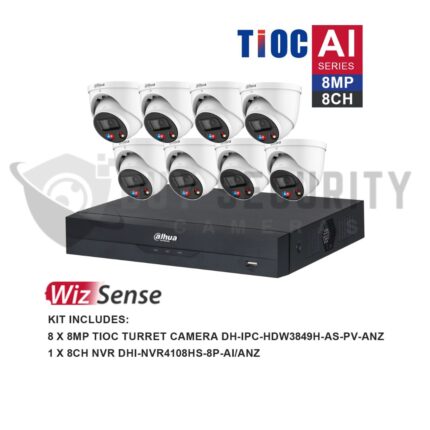 Dahua 8 x 6MP TIOC DH-IPC-HDW3649H-AS-PV-ANZ Turret Kit with 8CH AI NVR (2)