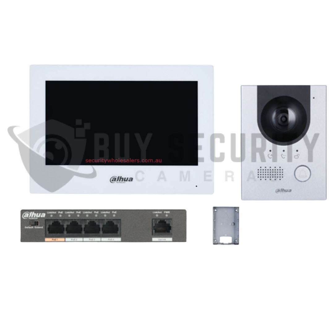 Dahua DHI-KTP01L(F)-AUS-S2 Video Intercom Kit 7inch Touch Screen IP Video Intercom Kit Dahua DHI-KTP01L(F)-AUS-S2 Video Intercom Kit 7inch Touch Screen IP Video Intercom Kit