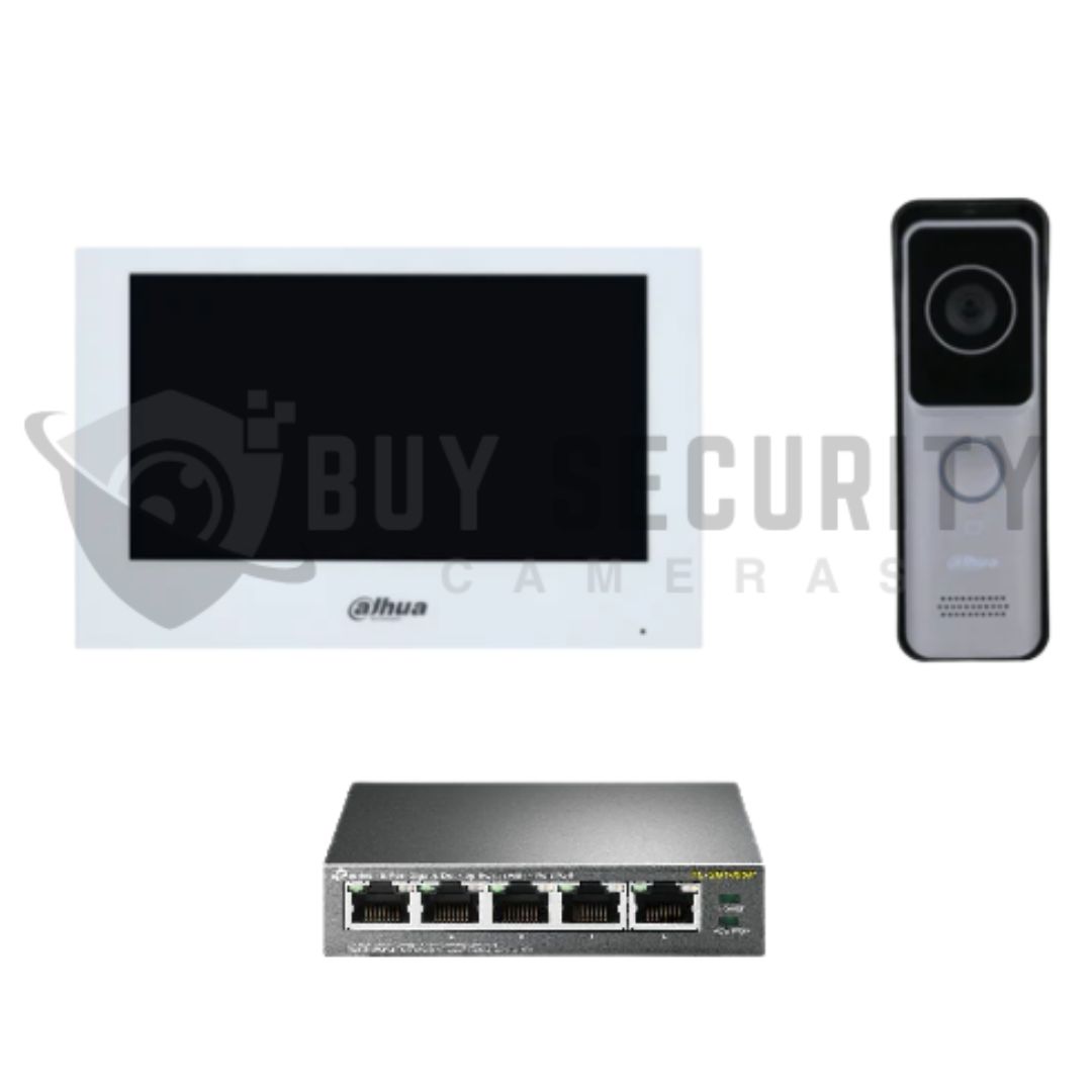 Dahua Intercom KIT-DHI-7INWHT2311R-WP 7inch Touch Screen IP Intercom Kit Dahua Intercom KIT-DHI-7INWHT2311R-WP 7inch Touch Screen IP Intercom Kit
