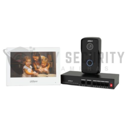 Dahua KTP03W-S2 IP Video Intercom Kit 2 MP Villa Station, 7″ Touchscreen Monitor, PoE WHITE