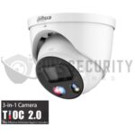 Dahua TIOC 3.0 IPC-HDW3849H-AS-PV-ANZ-S2-BLK 8MP AI Active Deterrence Full color IP Turret Camera BLACK