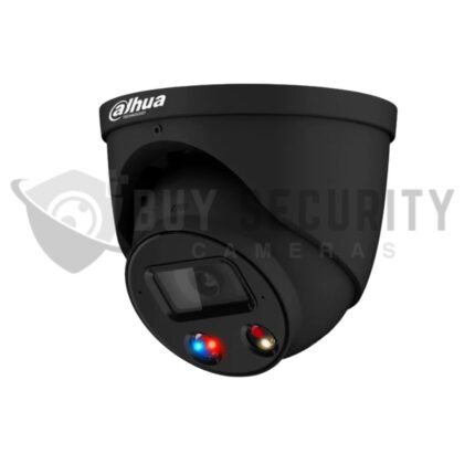 Dahua TIOC Advanced 2.0 DH-IPC-HDW3649H-AS-PV-ANZ-BLK 6MP AI Active Deterrence Full color Starlight IP Turret Camera BLACK