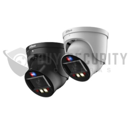 Dahua TIOC DH-IPC-HDW3849H-ZAS-PV-ANZ 8MP AI Active Deterrence Motorised Turret Camera BLACK