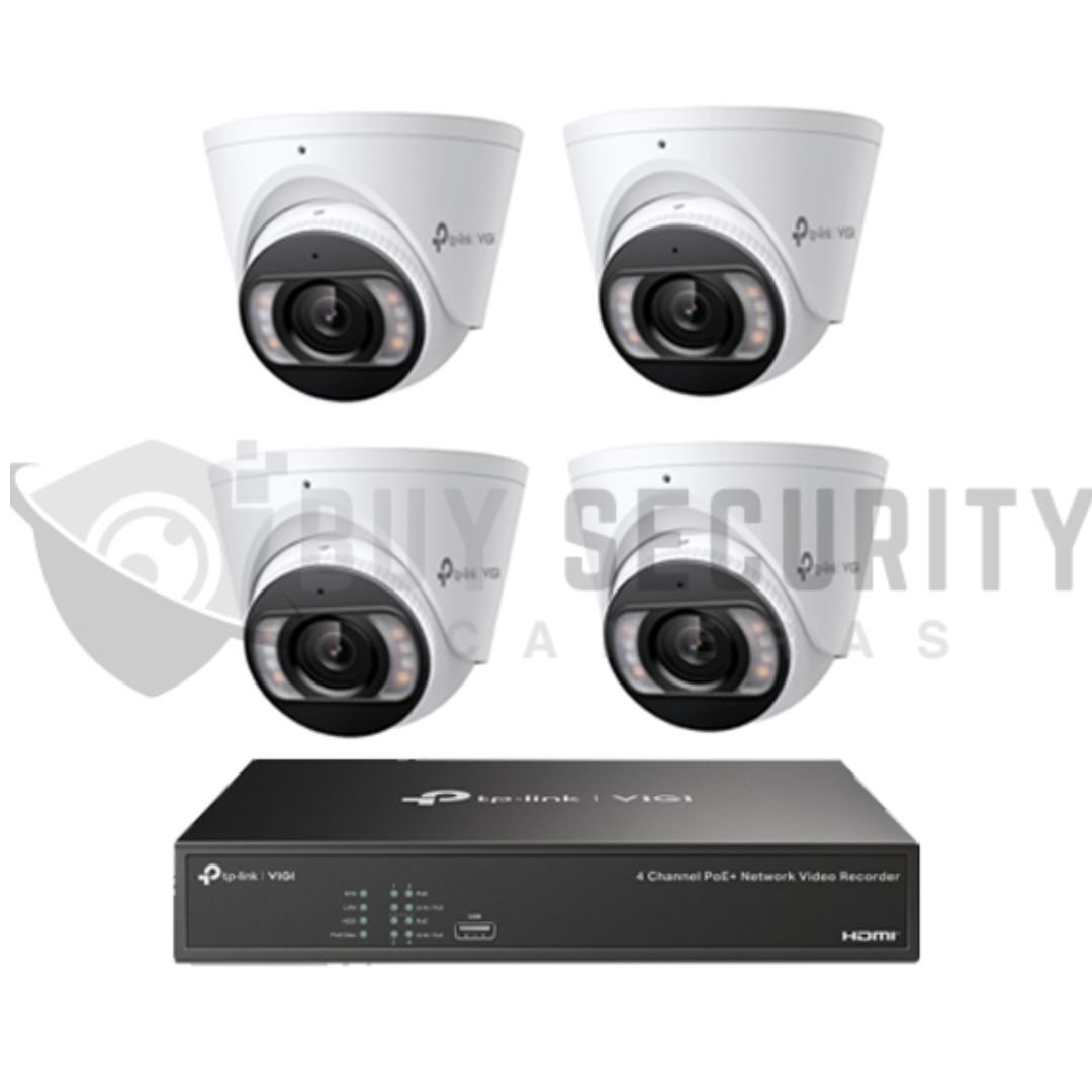 TP-Link Insight 5MP CCTV Kit 4 x IP Turret Cameras (Full-Colour Speaker Mic Light) + 4CH NVR TP-Link Insight 5MP CCTV Kit 4 x IP Turret Cameras (Full-Colour Speaker Mic Light) + 4CH NVR