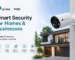 TP-Link VIGI security camera installed outside a modern home for smart home and business surveillance protection.