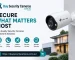TP-Link VIGI security camera installed outside a modern home for smart home and business surveillance protection.