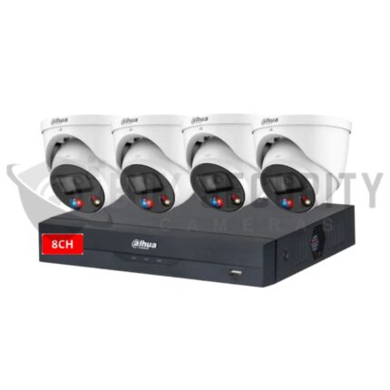 Dahua 4 x 8MP TIOC 3.0 IPC-HDW3849H-AS-PV-ANZ-S2 Turret Kit 8CH NVR