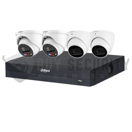 Dahua 6 MP + 8 Channels Kit: 2 x 6MP TiOC and 2 x 6MP Turret Cameras with 8CH AI NVR