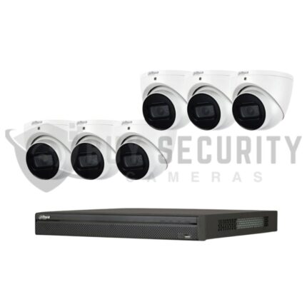 Dahua 6 x 8MP DH-IPC-HDW3866EMP-S-AUS SMD 4.0 Turret Security CCTV Kit with 8CH Wizsense NVR