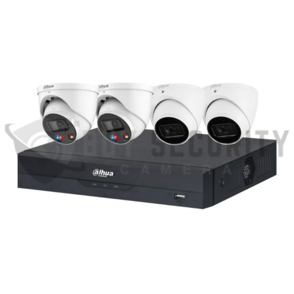 Dahua 8 MP + 8 Channels Kit: 2 x 8MP TiOC and 2 x 8MP Turret Cameras with 8CH AI NVR