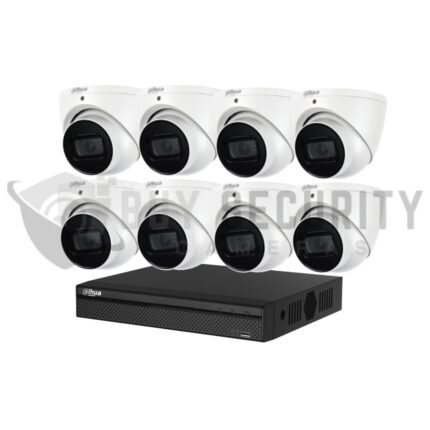 Dahua 8 x 8MP DH-IPC-HDW3866EMP-S-AUS SMD 4.0 Turret Security Kit with 8CH Wizsense NVR 2.8mm lens