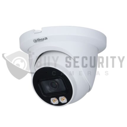 Dahua IPC-HDW3449TM-AS-LED 4MP Full-color Warm LED Fixed-focal Eyeball WizSense Network Camera, Wizsense