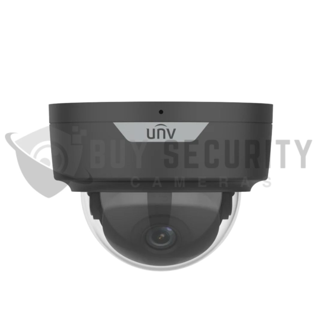 UNIVIE~2 Uniview IPC326SS-ADF28K-I1-BK 6MP Prime Series LightHunter Dome Camera with 2.8mm Fixed Lens, 40m IR, Built-In Mic, IK10, IP67 & Black Finish