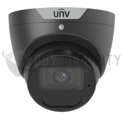 UNV 8MP LightHunter IPC3618SS-ADF28K-I1-BK Turret Camera with AI Perimeter Protection & Built-in Mic, 2.8mm Lens, IR 40m