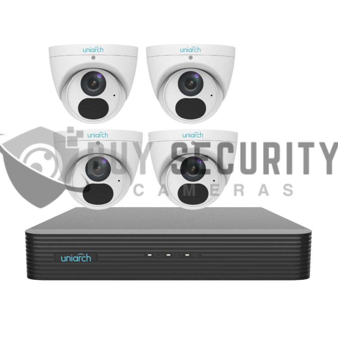 UNV Uniview Uniarch 4 x 6MP Starlight Fixed Turret Network Camera 4CH KIT (1)