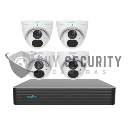 UNV Uniview Uniarch 4 x 6MP Starlight Fixed Turret Network Camera 8CH KIT