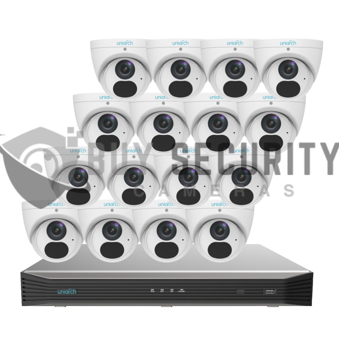 Uniarch by Uniview 8MP 4K Starlight 16 x Fixed Turret Network Camera 16CH KIT