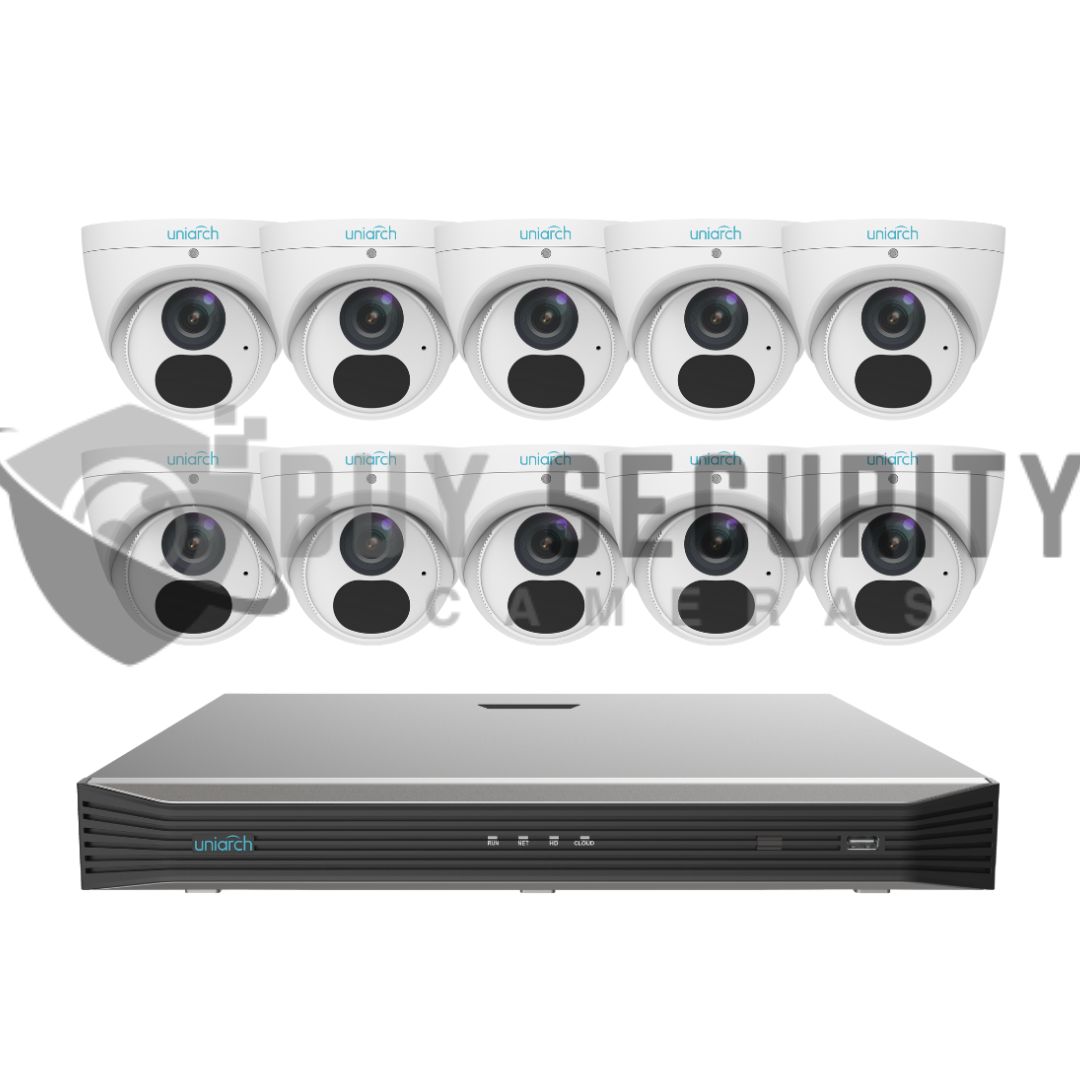 Uniarch by Uniview 8MP Starlight 10 x Fixed Turret Network Camera 16CH KIT