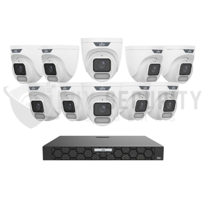Unview System Uniview 10x 6MP OwlView Turret Security Kit IQ Series NVR