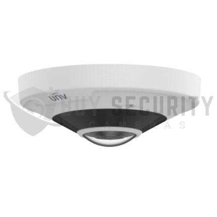 Uniview 12MP Fisheye IPC86CEB-AF18KC-I0 Dome Camera with 360° Panoramic View, Built-in Mic & Speaker, 1.8mm Lens, IR 15m
