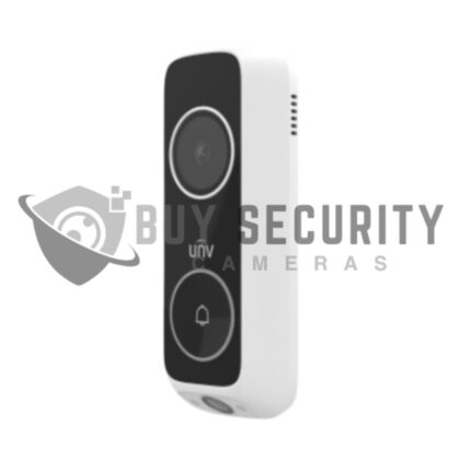 Uniview ED-525B-WB Dual Camera Video Doorbell with 3MP + 2MP Lenses, Wi-Fi 6, Human & Package Detection, Wireless Chime Support & 8GB eMMC