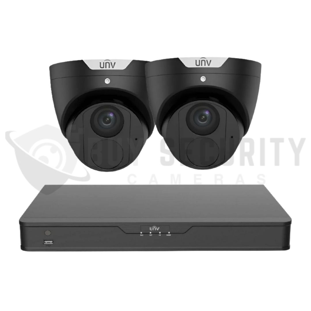 Uniview EasyStar 2x 6MP Turret Security Kit with 4-Channel 4K NVR – Black Uniview EasyStar 2x 6MP Turret Security Kit with 4-Channel 4K NVR – Black